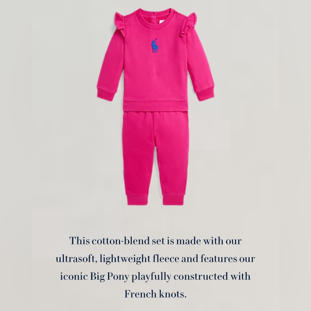 Ralph Lauren jogger set size 18 months